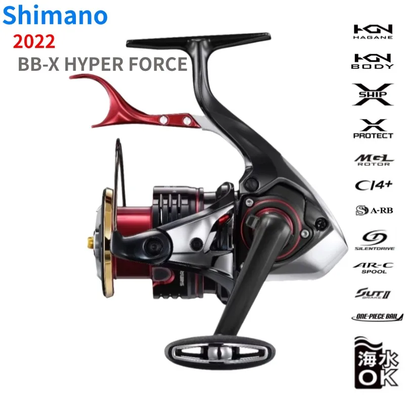 2022 SHIMANO BB-X HYPER FORCE Iso Lever Spinning Fishing Reel 2500DXXGSR C3000DXG C3000DXGSR C3000DXGSL C3000DXXGSL LBD Reel