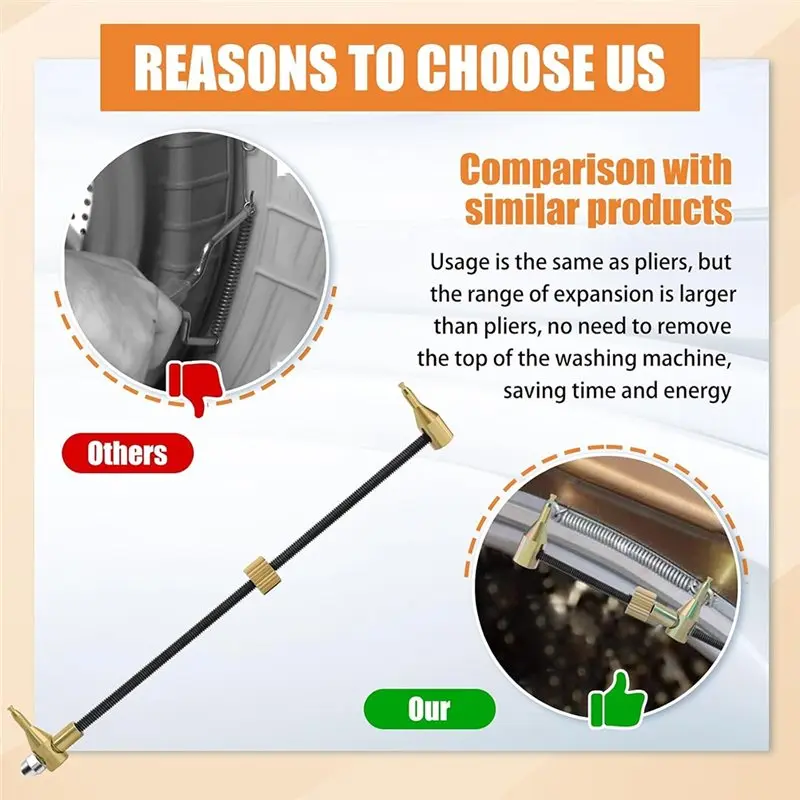 2026 Hot Style Expansion Tool For Front Load Washing Machine Seal Spring Replacement Max Stretch Tool For Models 383EER4004A