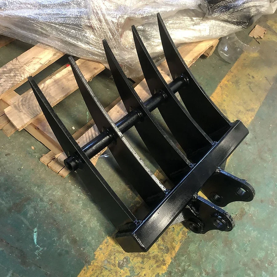 OEM factory supply mini excavator rake attachment