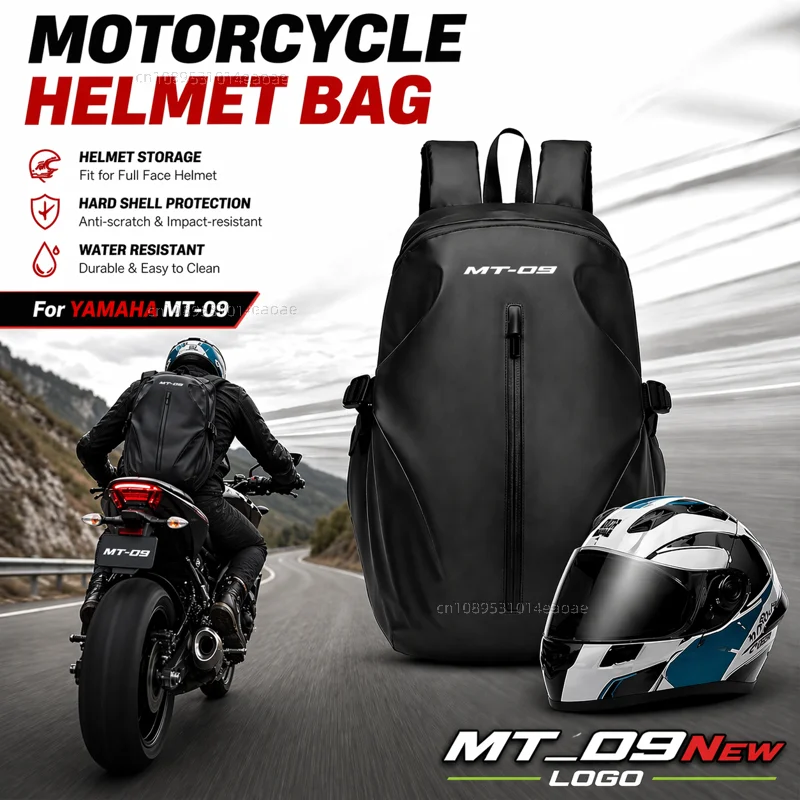 

Knight Backpack Motorcycle Helmet Bag Travel Equipment Waterproof Large Capacity For YAMAHA MT-09 MT09 Mt 09 2017 2018 2019