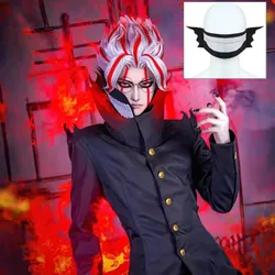 Ken Takakura Ken Okarun Dandadan Cosplay Costume Turbo Granny Mode High Necked Trench Coat Red Black Outfit Halloween Party Suit