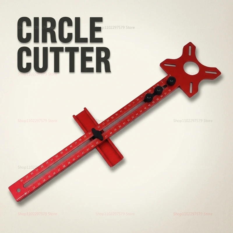 3 in 1 Router Milling Groove Bracket Circular Cutting Jig for Woodworking Aluminum Router Circle Cutting Tool for Wood Crafts