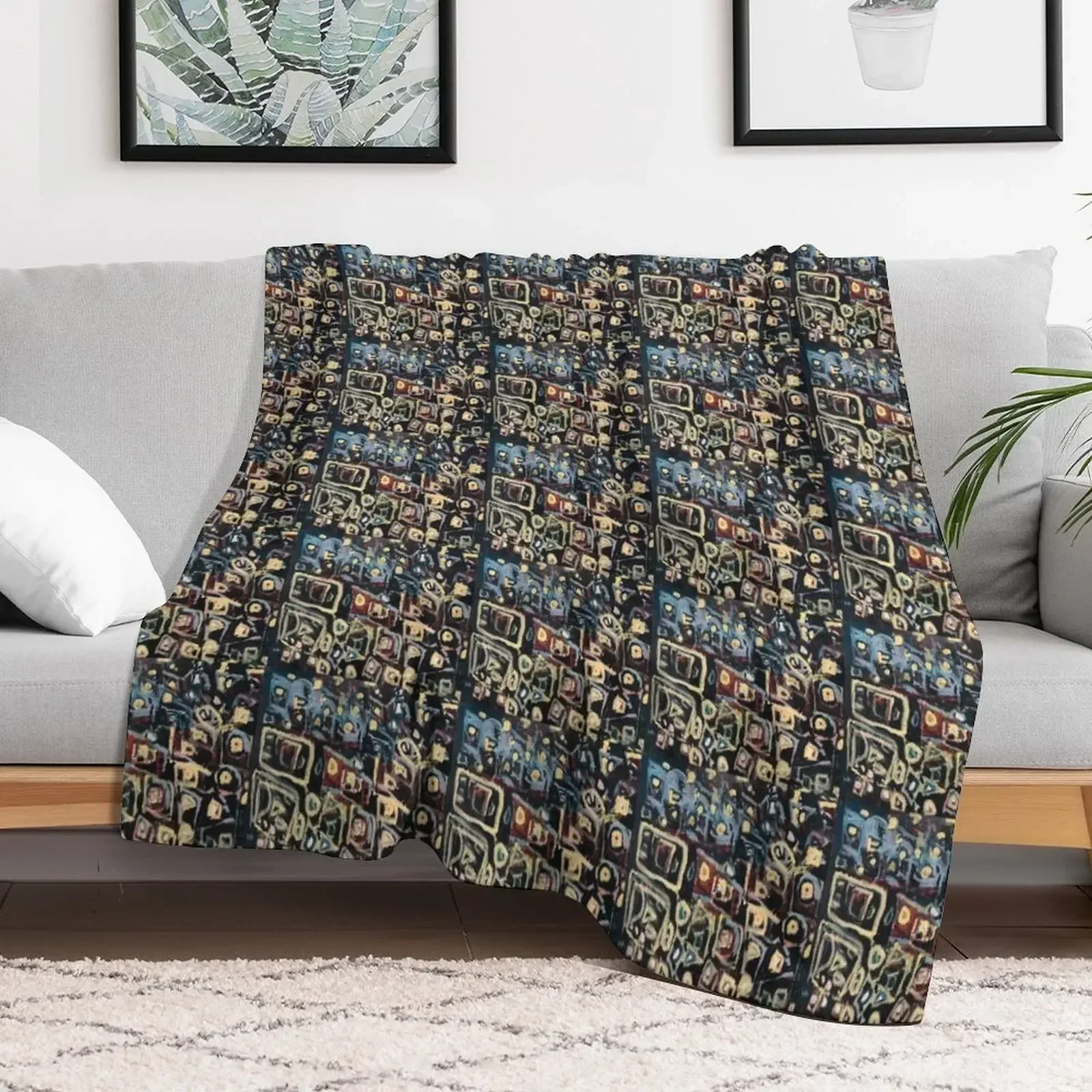 Abstract Shapes by Linda M. Throw Blanket anime Camping Blankets