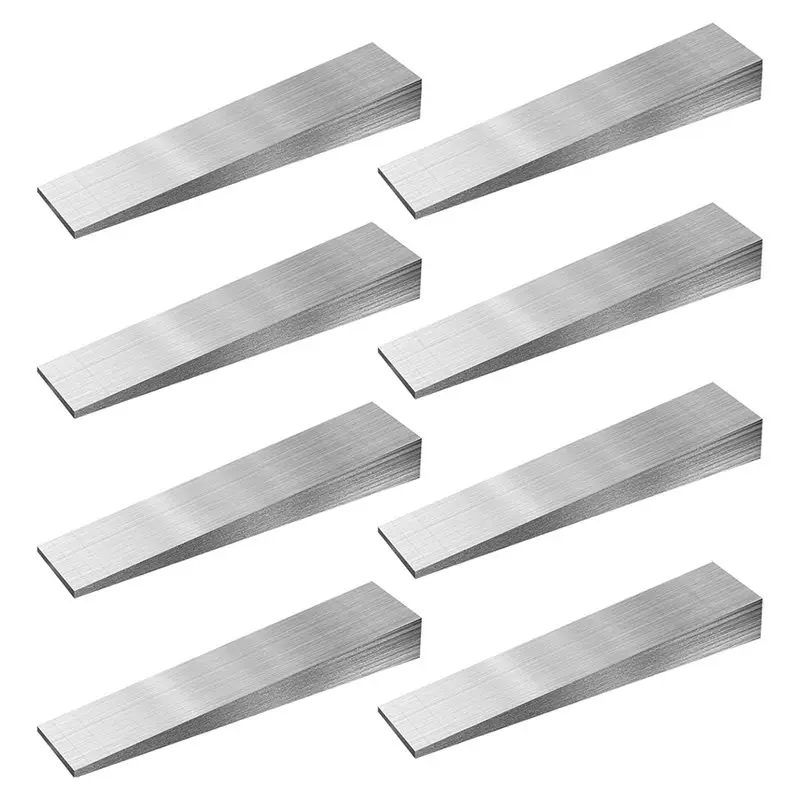 

ABBN-8 Pack Steel Flange Wedges, 1/2 X 3/4 X 4 Inch, Corrosion-Resistant For Machine Leveling And Lathe Projects