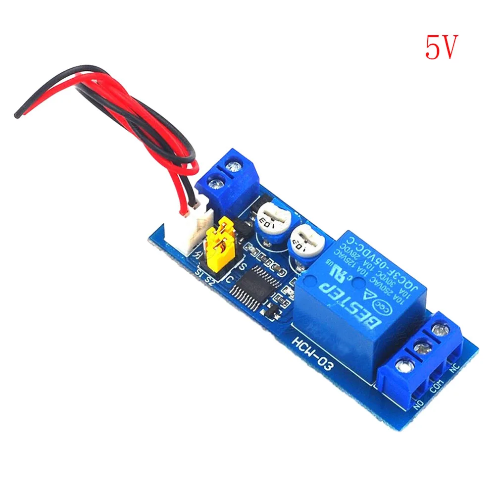 

Adjustable Cycle Delay Timing Time Relay Board DC 5V 12V 24V 0-100 Seconds Minutes Timer Control ON-OFF Loop Switch Relay Module