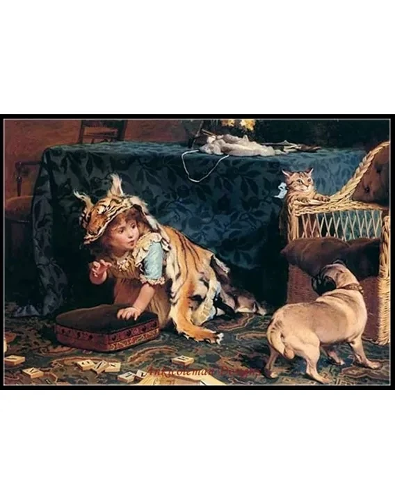 

A Monster - Needlework for embroidery DIY DMC High Quality - Counted Cross Stitch Kits 14 ct Oil painting