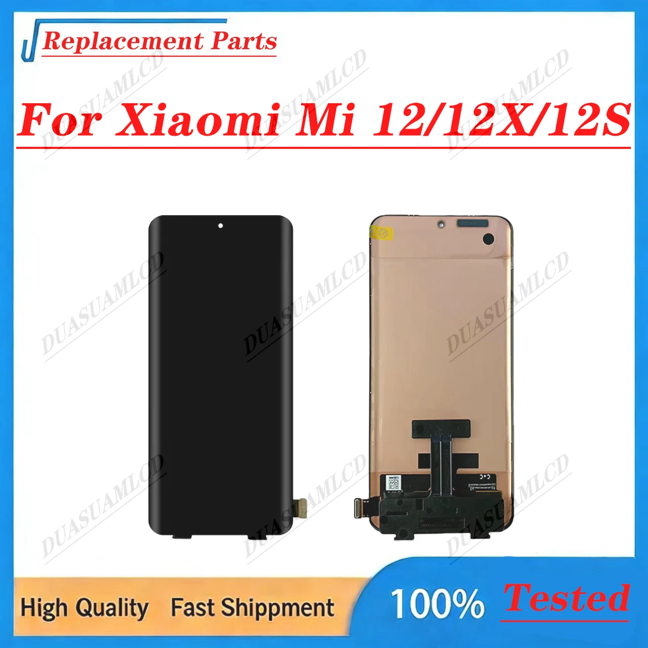 Compatible For Xiaomi Mi 12 12X 12S LCD Touch Screen Digitizer Assembly TFT&Original AMOLED With Frame Replacement