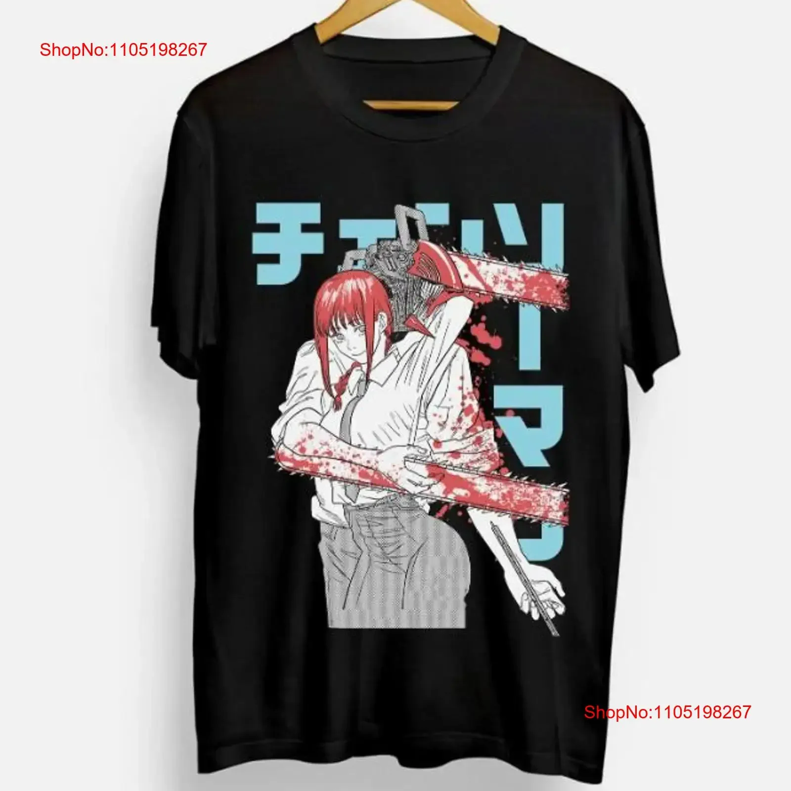 

Chainsaw Man New T shirt Design denji makima pochita top 2022 anime vintage Washed Top For Everyday Wear fashion homme