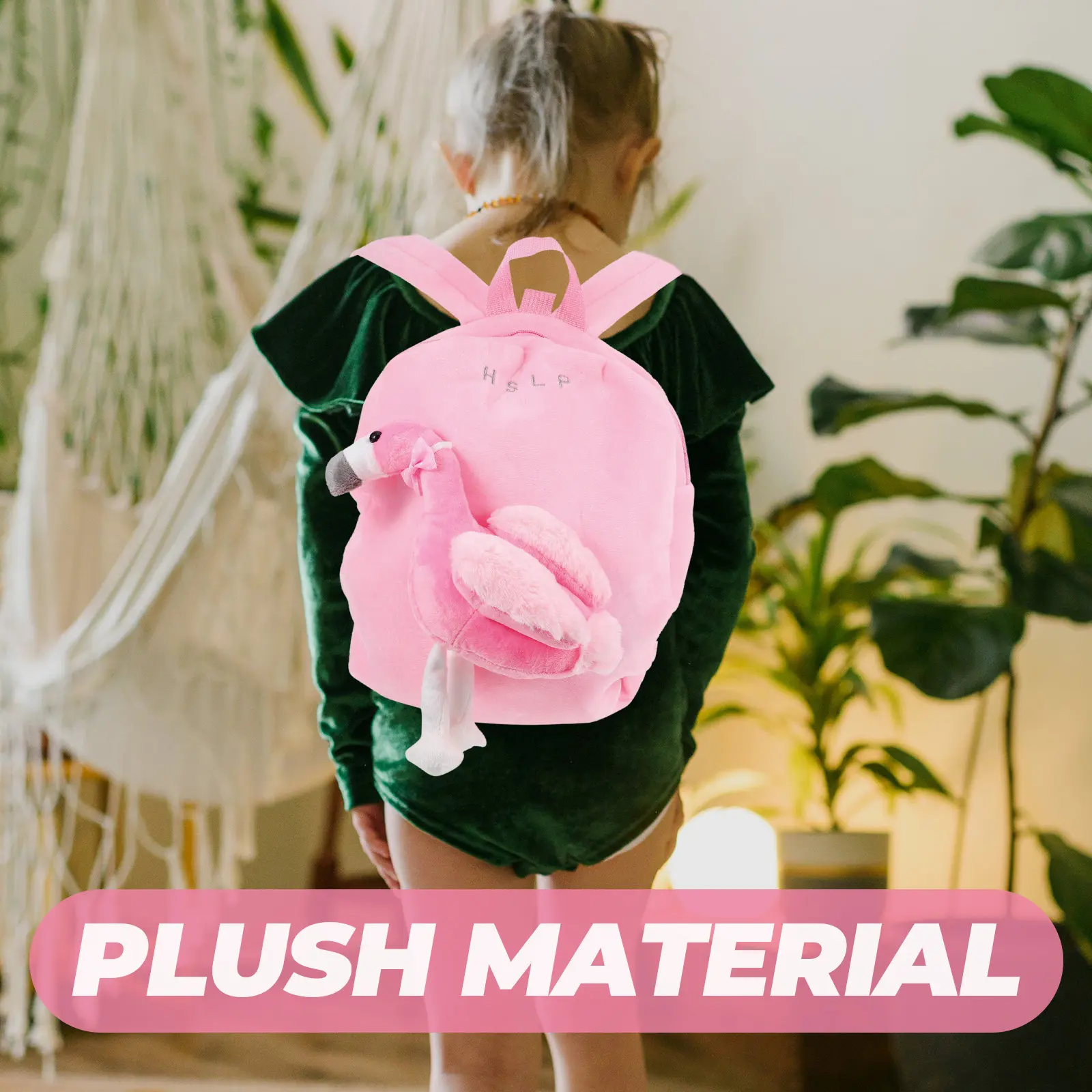 

Kids Flamingo Toddler Backpack Pink Super Preschool Kindergarten School Bag Stuffed Animal Snack Bag Outdoor Travel Zoo