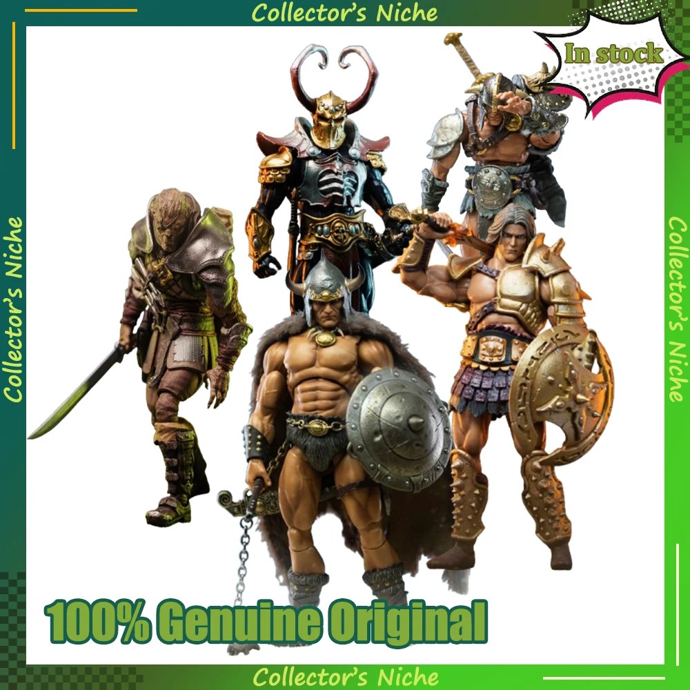 

In Stock 18cm Harbinger Studios Action Figure Savage Crucible Wave2 Model Jaeger Nashom Krieger Whoman Barbarian Statue for Gift
