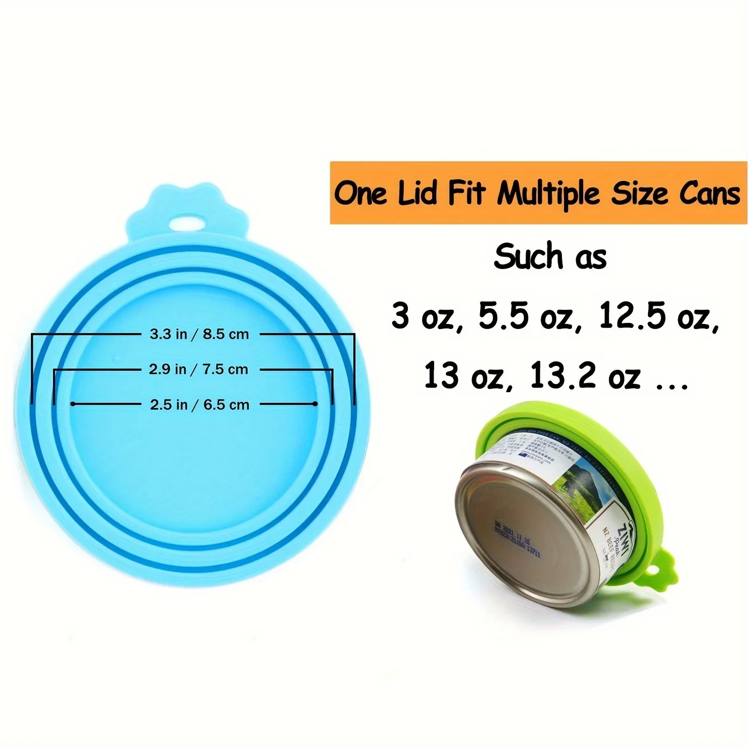 1pc Pet Food Can Covers, Can Lids Caps, For Dog Cat Wet Food, Universal Size Fit Most Standard Size Canned Dog And Cat Food