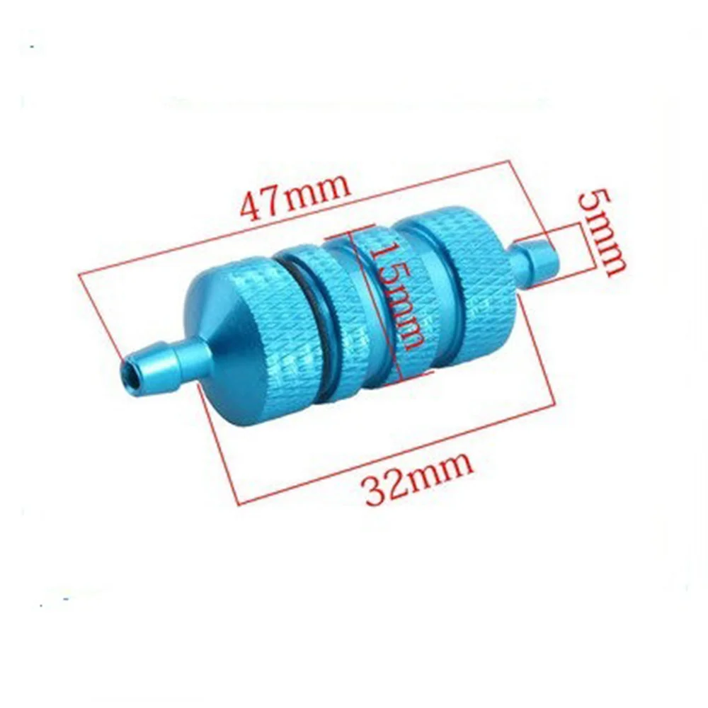 Filtr paliwa ze stopu aluminium części silnika Nitro 80118 części zamienne do zbiornika paliwa HSP 1/8 zdalnie sterowany Model samochodu Redcat Himoto HPI,A