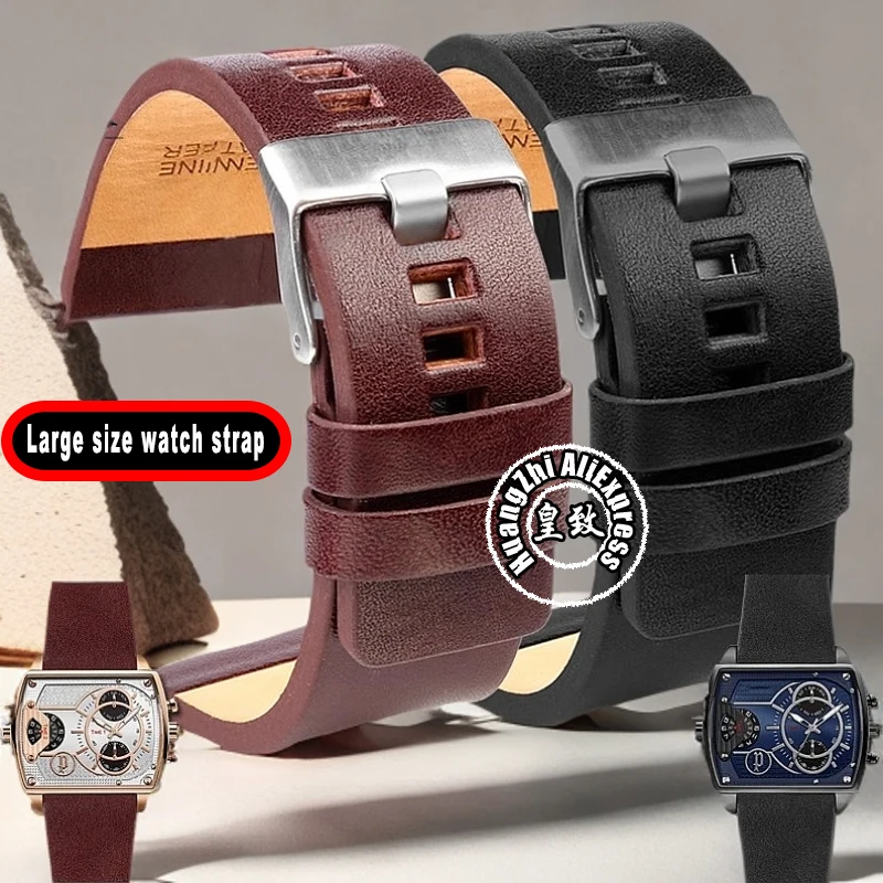 Cinturino in pelle di vacchetta cinturino per orologio cinturino per Diesel DZ7313 DZ7333 7322 7257 4318 7348 7334 Seven Friday cinturino in pelle da uomo