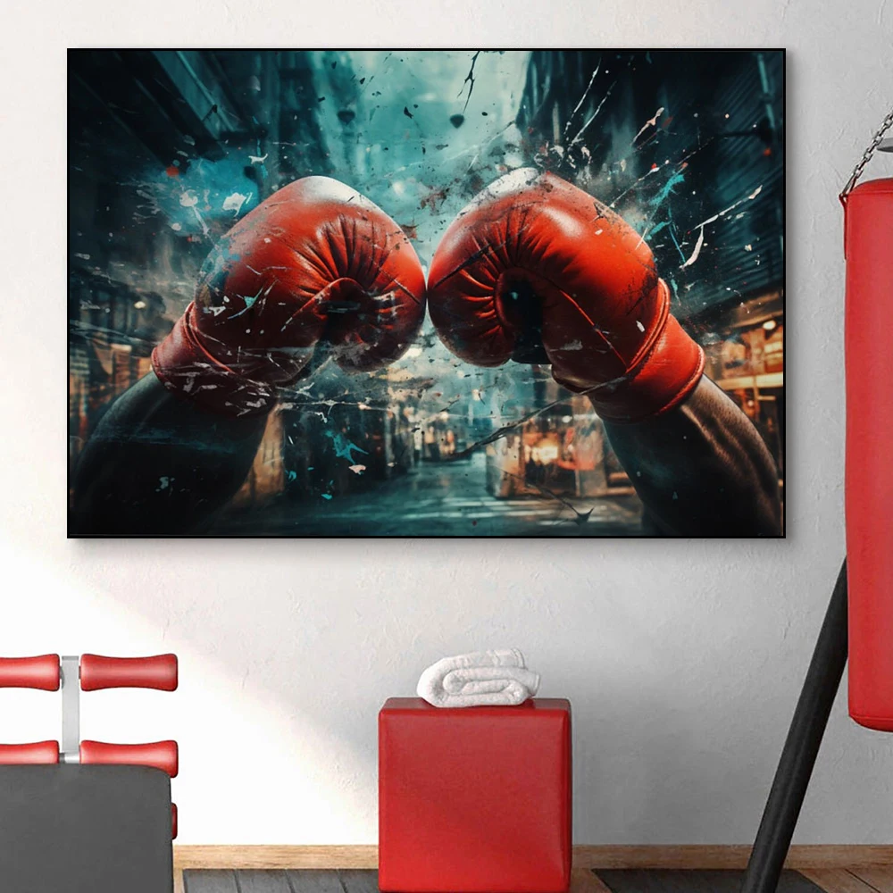 

Motivational Fitness Sports Graffiti Painting Canvas Gym Wall Art Poster Prints For Wall Decor Barbell Painting Canvas Print