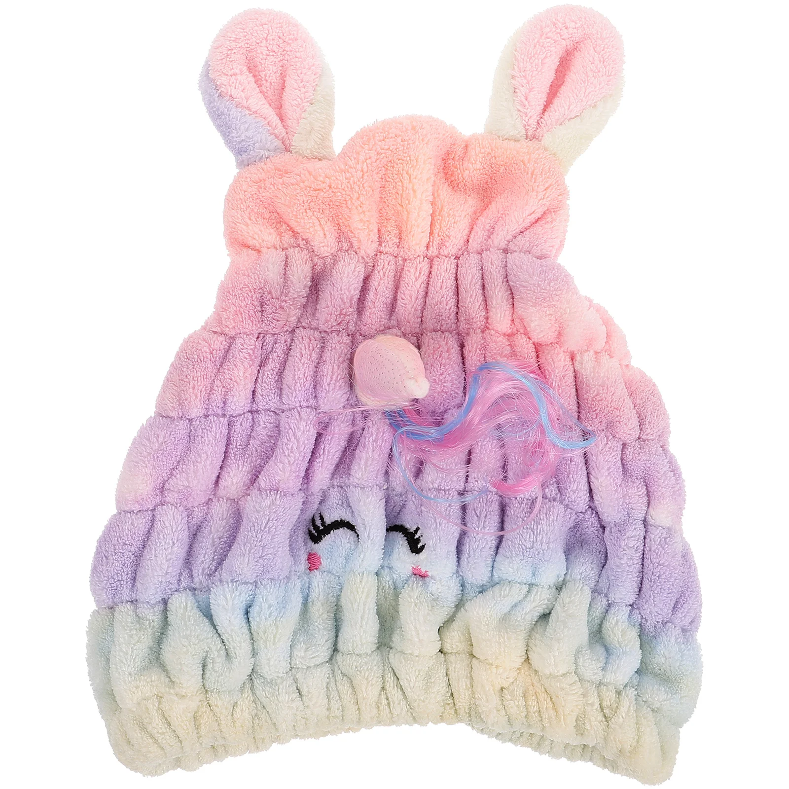

Hair Drying Shower Cap Towel Turban Scarf Absorbent Reusable Caps for Women Polyester Coral Fleece Quick