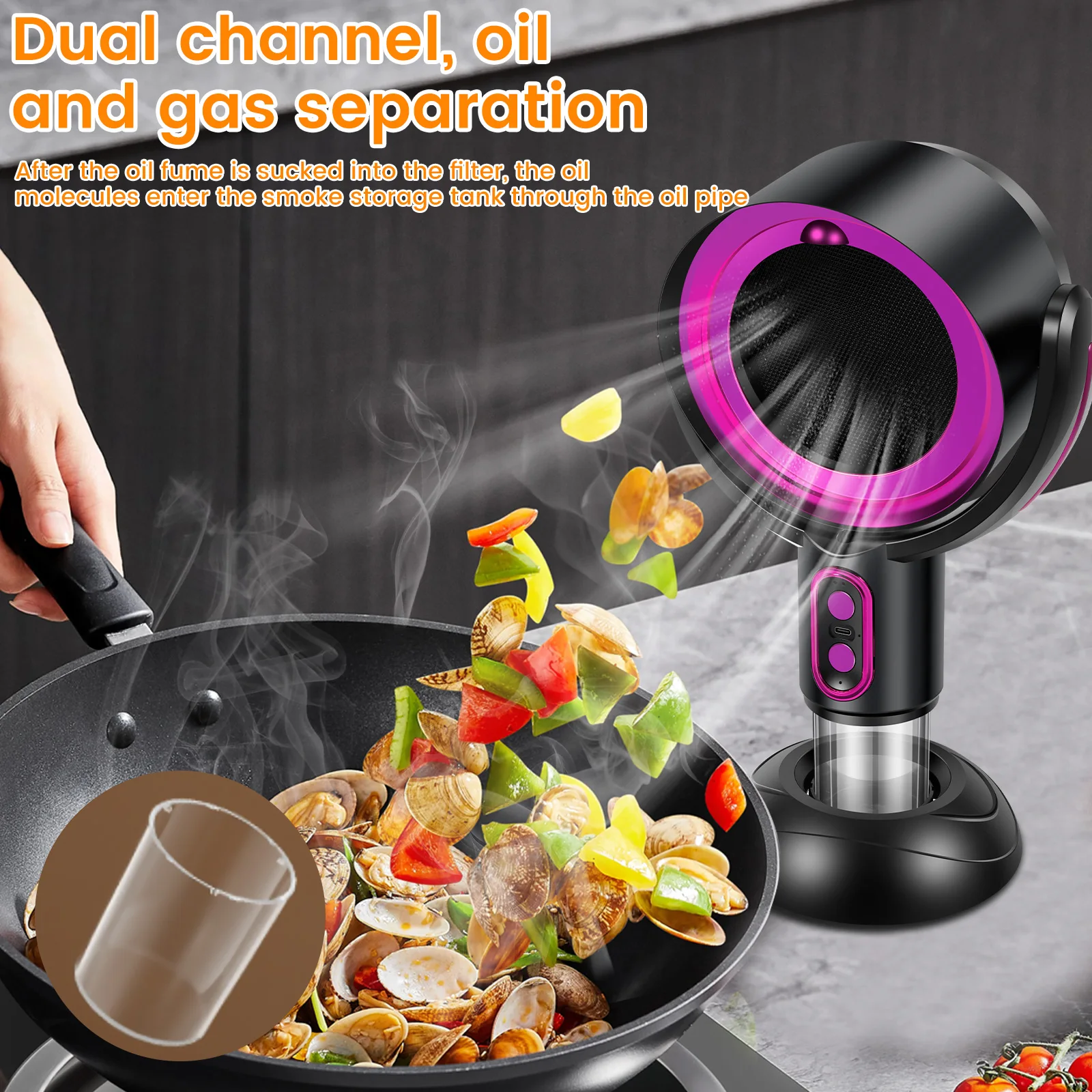 1Pc Portable Exhaust Fan Adjus - огляд і ціна Commercial Kitchen Canopy