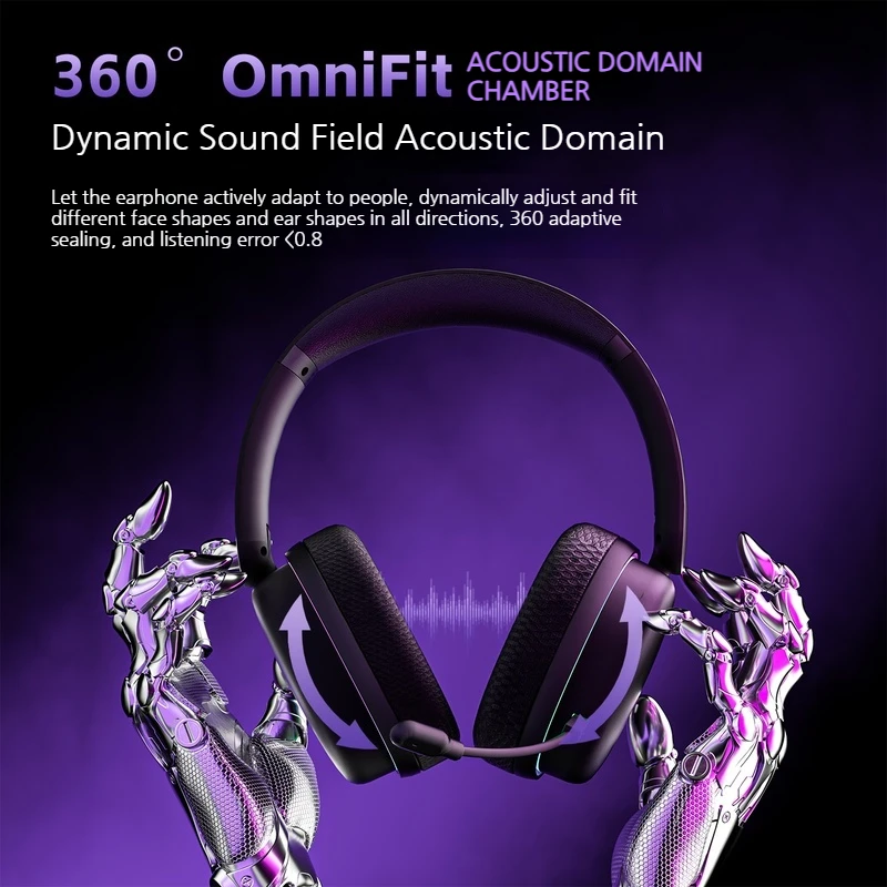 Aula G7pro Headphone Game Noise Reduction Three Mode Wireless Bluetooth Headset High Quality Low Delay 7.1 Channels Earphones