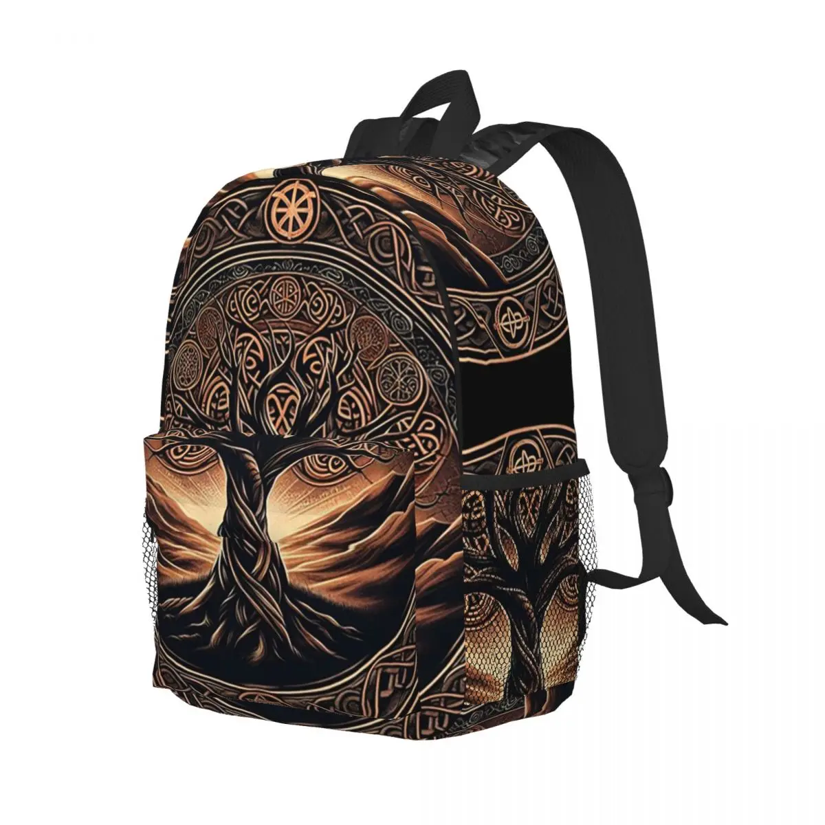 Mochilas celta "árbol de la vida", mochila para adolescentes, mochilas escolares de moda para estudiantes, mochila de viaje, bolso de hombro de gran capacidad