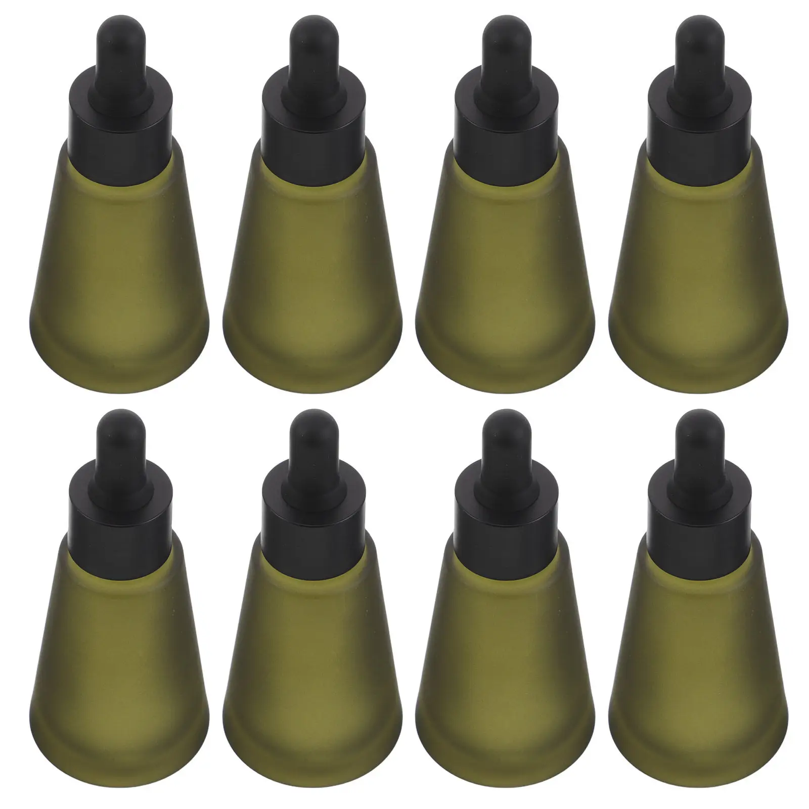 

8 шт., 30 мл, зеленые стеклянные флаконы-капельницы для эфирных масел, многоразовые, для ароматерапии, для путешествий, для ухода за кожей, флаконы-дозаторы для жидкостей с