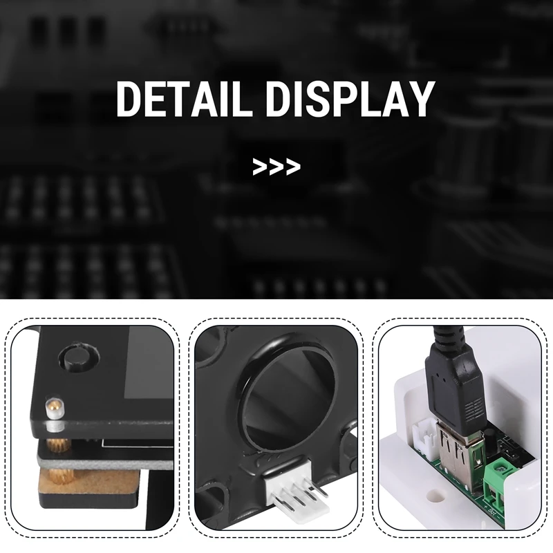 AD23-Hall DC 500 В беспроводной измеритель напряжения амперметр 2,4 дюйма цветной экран емкость детектор мощности тестер