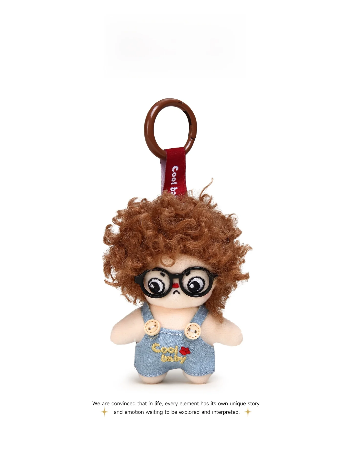 Jinnew Cute Black Girl Explosive Fur Keychain Backpack Pendant High-End Cute Bag Accessory Trendy Fashionable Trend Wave
