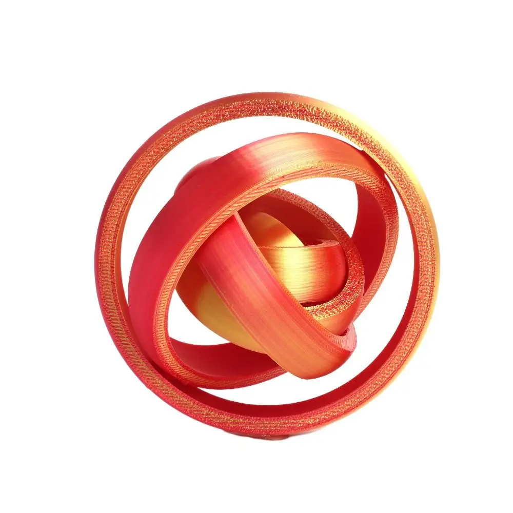 Portable O-Shaped Rotating Ball 3D Printing Anxiety Relief Fidget Decompression Plate Funny Colorful Educational Spinner