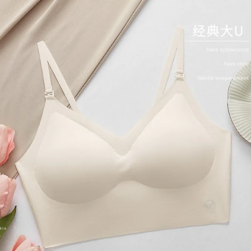 

Women Invisible Bra Deep U Plunge Bras Backless Top for Dresses Sexy Lingerie with Transparent Strap Push Up Strapless Underwea