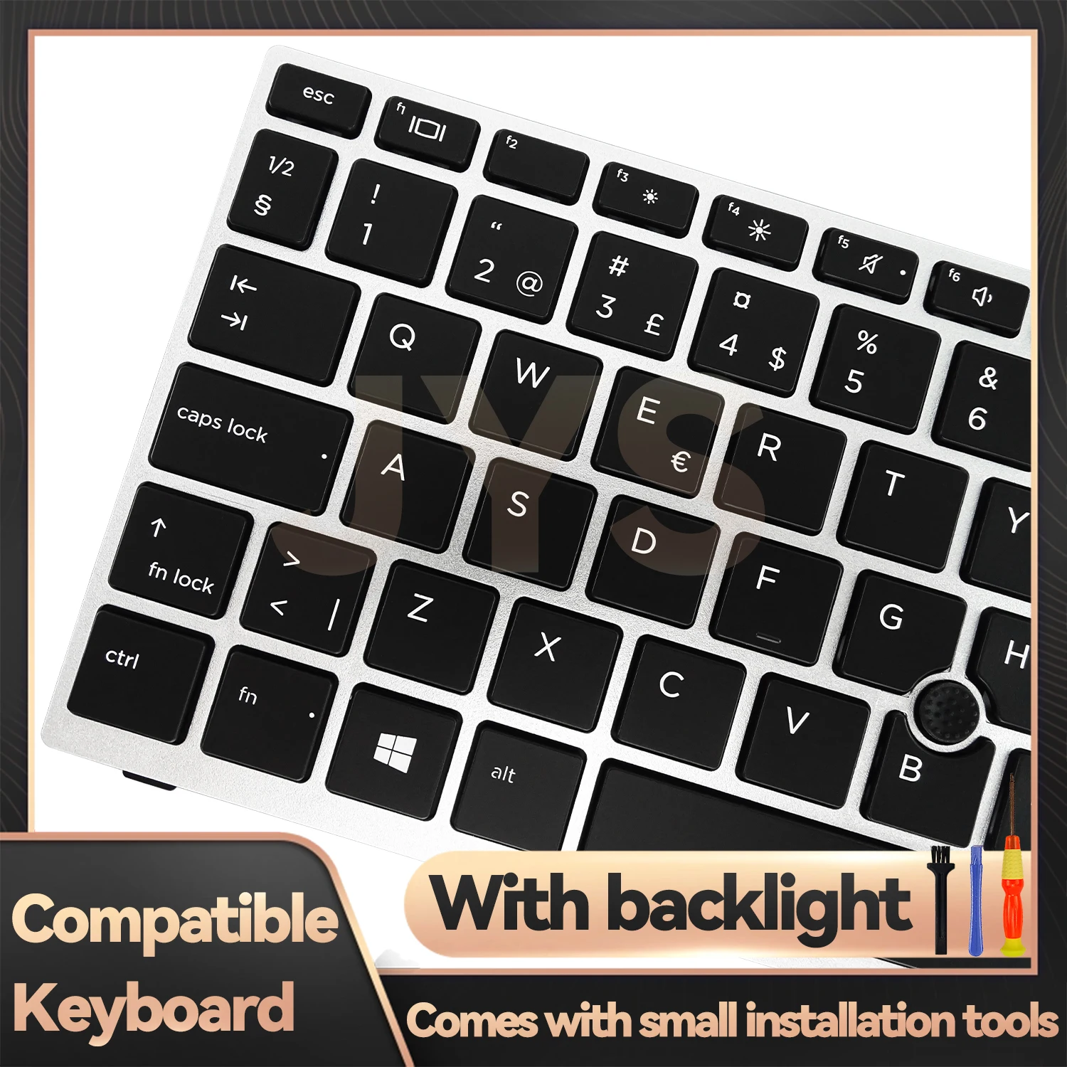 สําหรับ HP EliteBook 840 G5/840 G6/846 G5/745 G5/645 G6/ZBook 14u G5 G6 แล็ปท็อปเปลี่ยนคีย์บอร์ด backlit ภาษาสวีดิชรูปแบบ