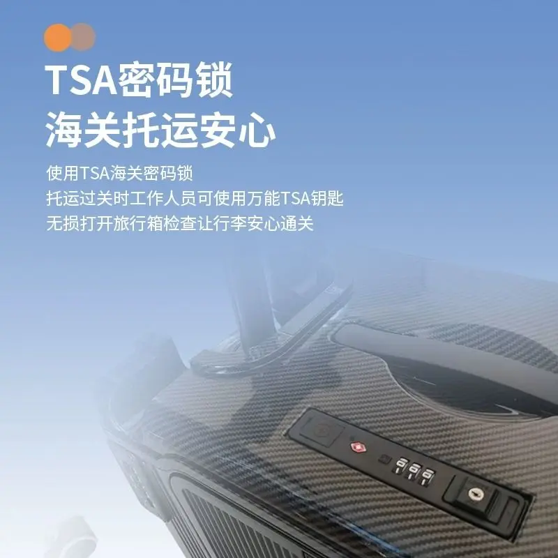 Mala elétrica inteligente com carrinho