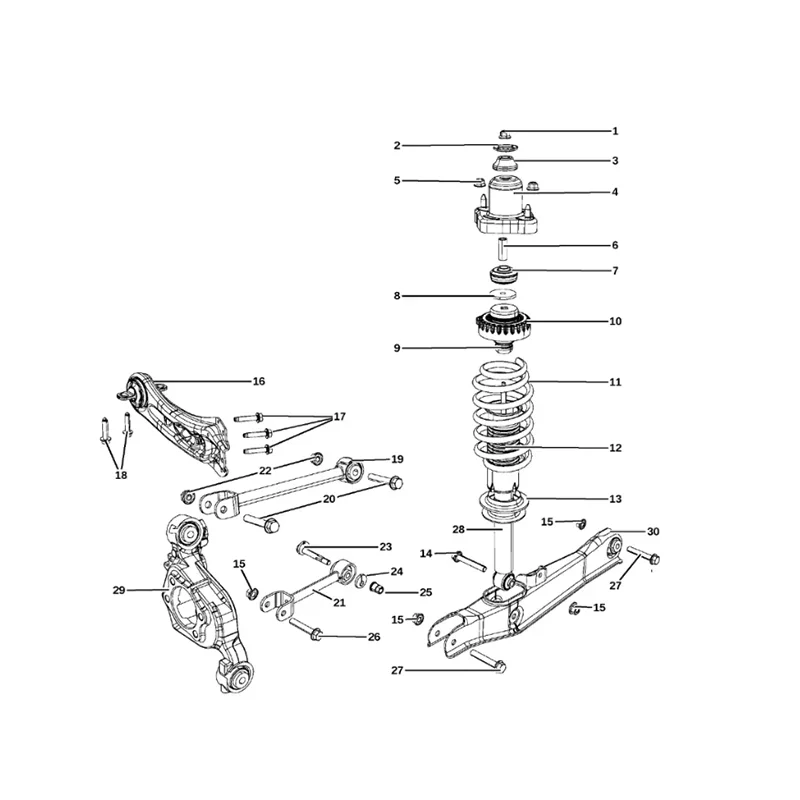 Zupełnie nowe tylne wahacze boczne NBJKATO 5085415 AD 5085416 AD dla Chrysler 200 Sebring Dodge Avenger Journey 2007-2017