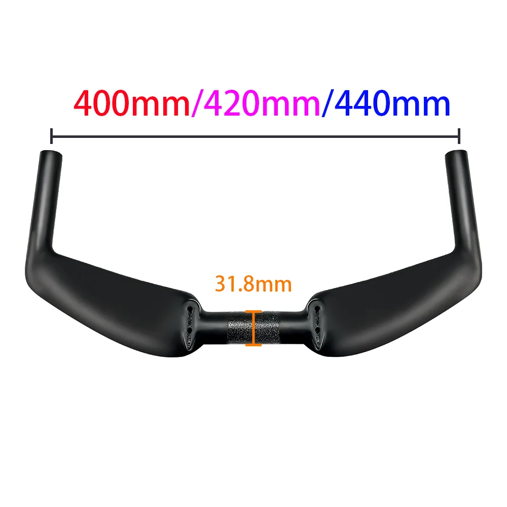 Carbonfaser-Lenkerverlängerungen mit Einstellbarer Höhe & Winkel, TT-Lenker in Schaufelform für Triathlon-Fahrräder – Detail 24