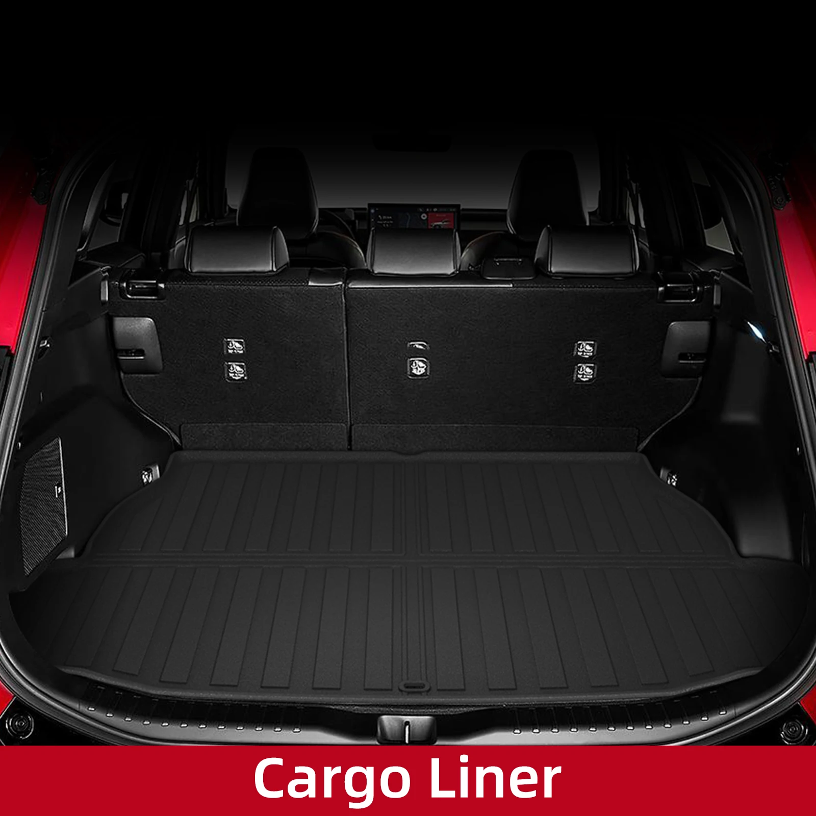 Smabee Right Drive for Toyota RAV4 Hybrid 2026 All -Weather TPE Floor Mat Cargo Liner Foot Pad Car Interior Accessories Black