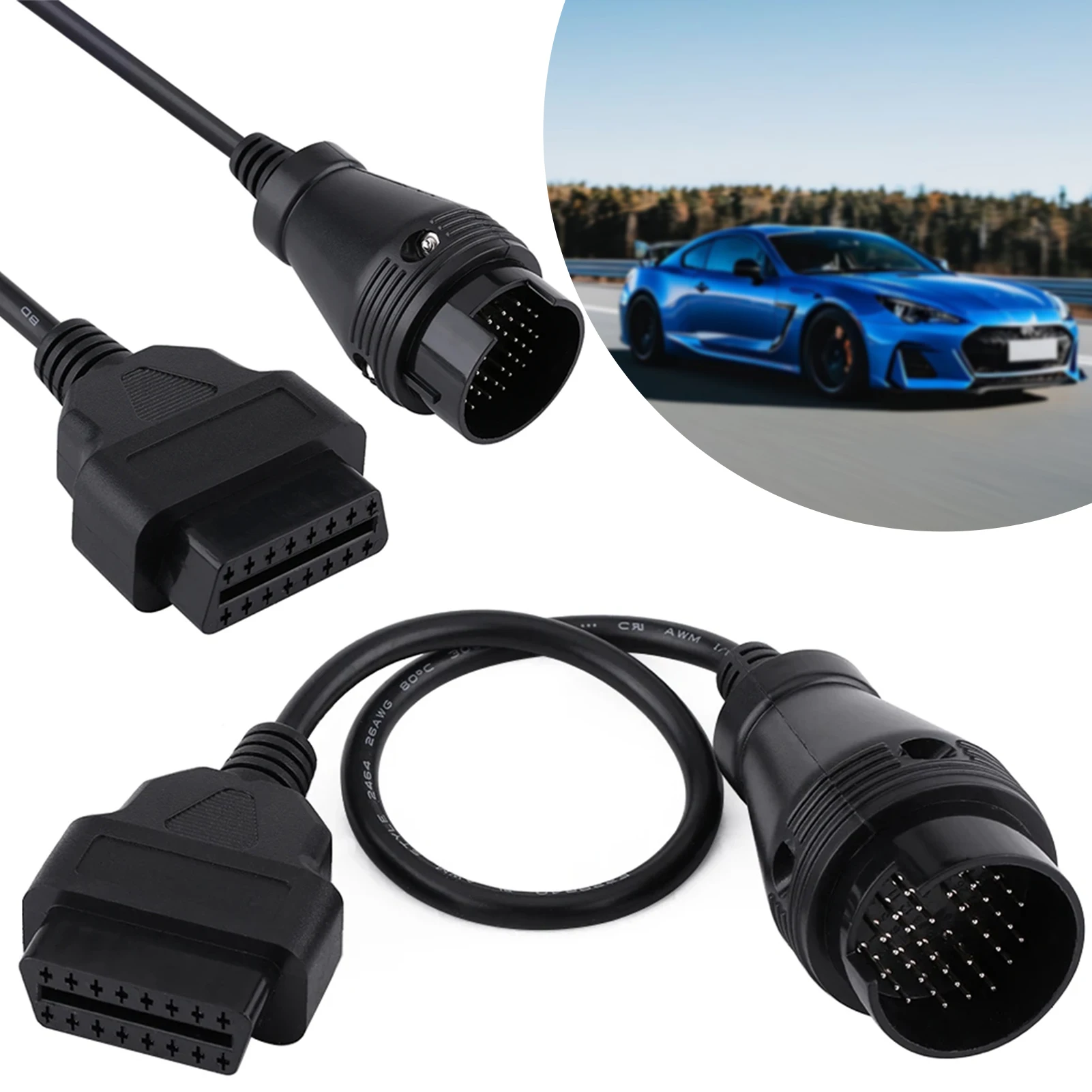 OBD2 Adapter Cable 38 Pin to 16 Pin Connector for Mercedes-Benz-compatible,Car Accessories