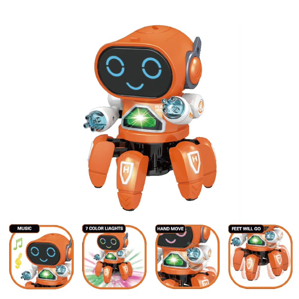 الأخطبوط الراقص، ألعاب مضحكة صعبة، مع موسيقى ديناميكية، إضاءة رائعة، مادة ABS، مناسبة لهدية عيد الميلاد/هدية العطلة #2