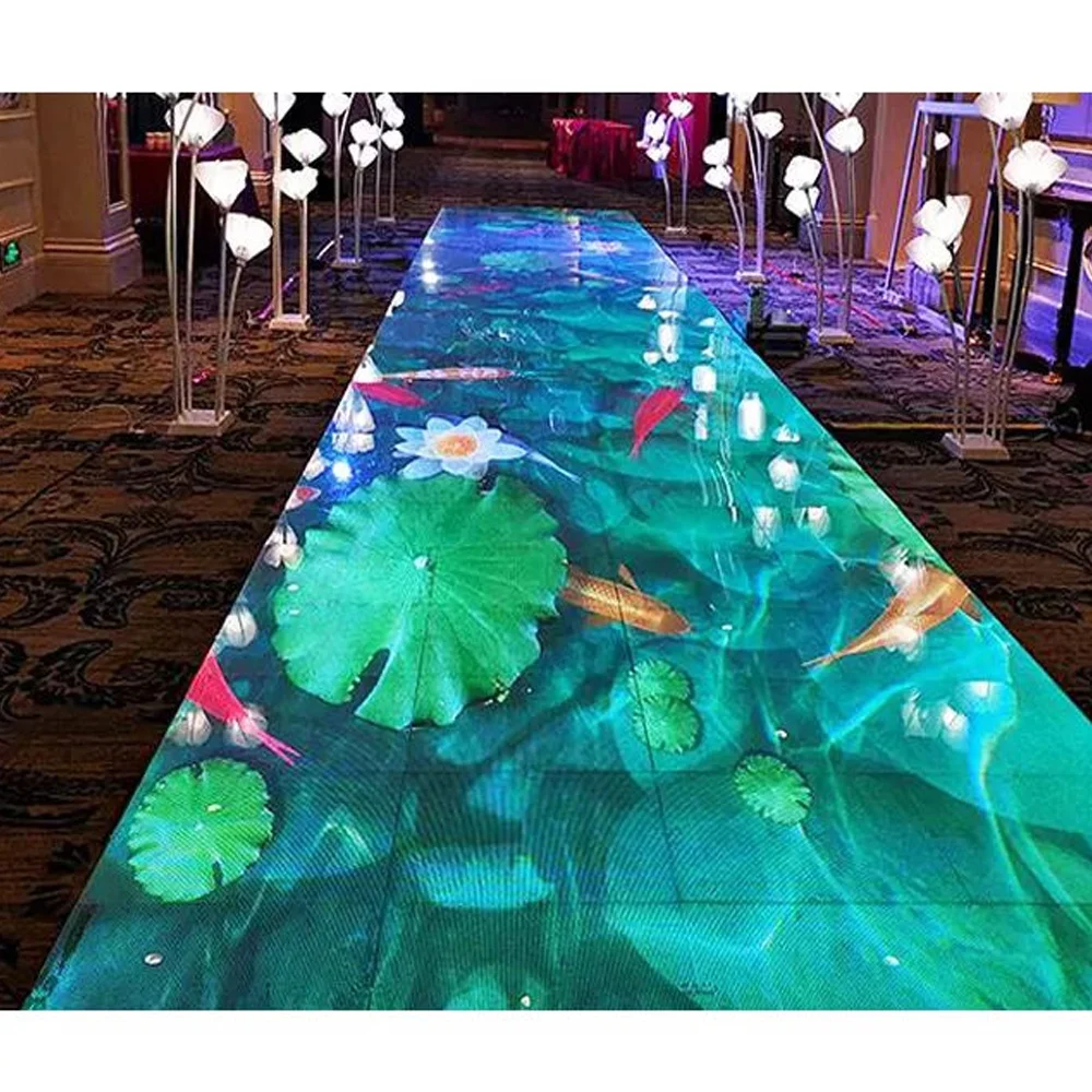 Indoor Full-Color Interactive Standing Ground LED Video Wall P2.5 P3.91 P4.81 DJ Booth Bar Dance Floor Led Display Large Screen
