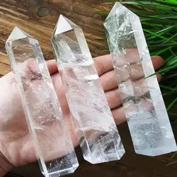 Big size Natural Clear Quartz Obelisk quartz crystal point Clear quartz Tower Reiki Healing Crystal Wand for Home Decoration