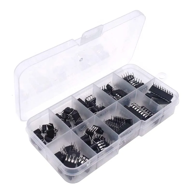 85PCS Integrated Circuit Chip Kit 10 Specifications IC-NE555 IC-LM324 IC-LM358 DIP Single Precision Timer Combination kit