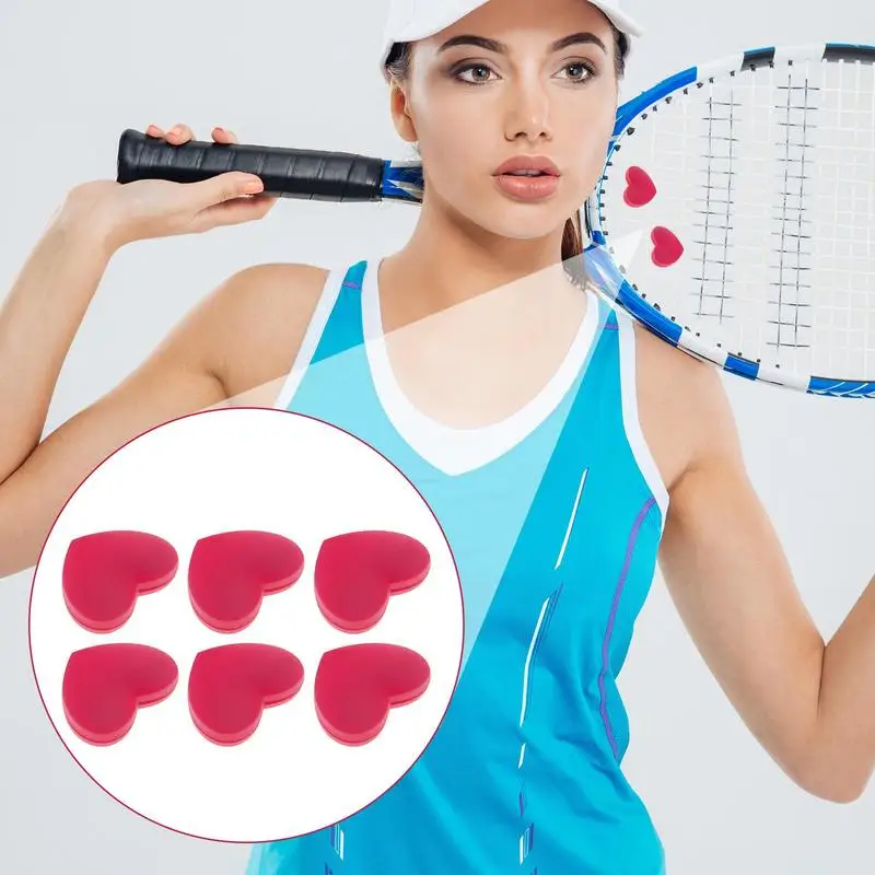 Tennis Racket Shock Absorbers Heart-Shaped Tennis String Dampener Tennis Vibration Absorber Effective Tennis Vibration Damper