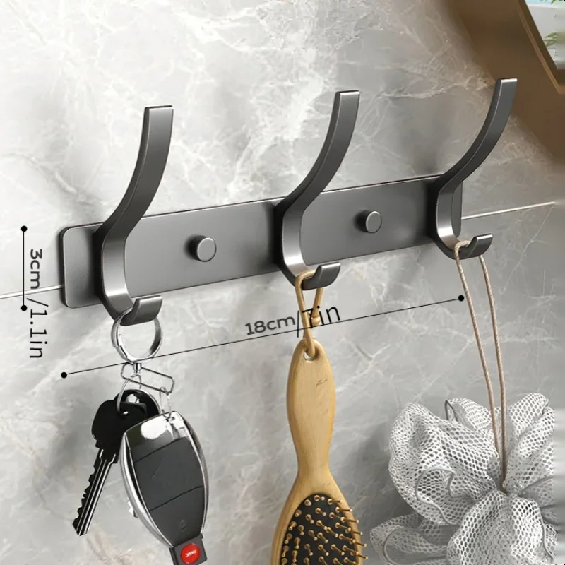 Coat Rack Wall Mount, Thickened Clothe Hook, Bathroom Sticky Hook, Towel Clothe Wall Hanger Iron Crafts，Wall hanging