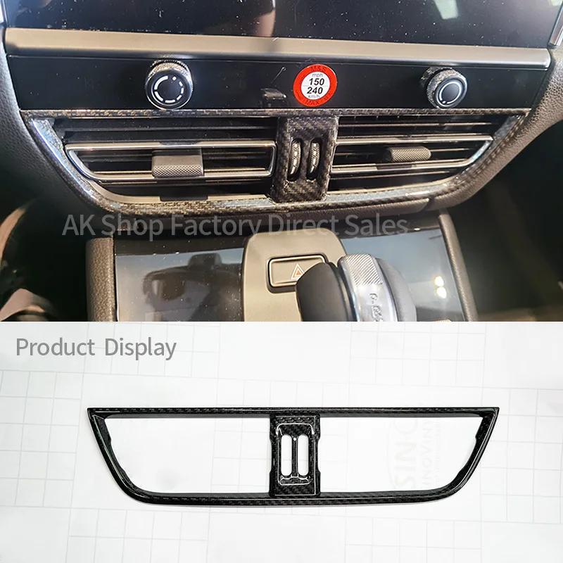 

Central Control Conditioner Air Outlet Real Carbon Fiber Decorative Frame For Porsche Macan 2014-2022 Car Interior Accessories