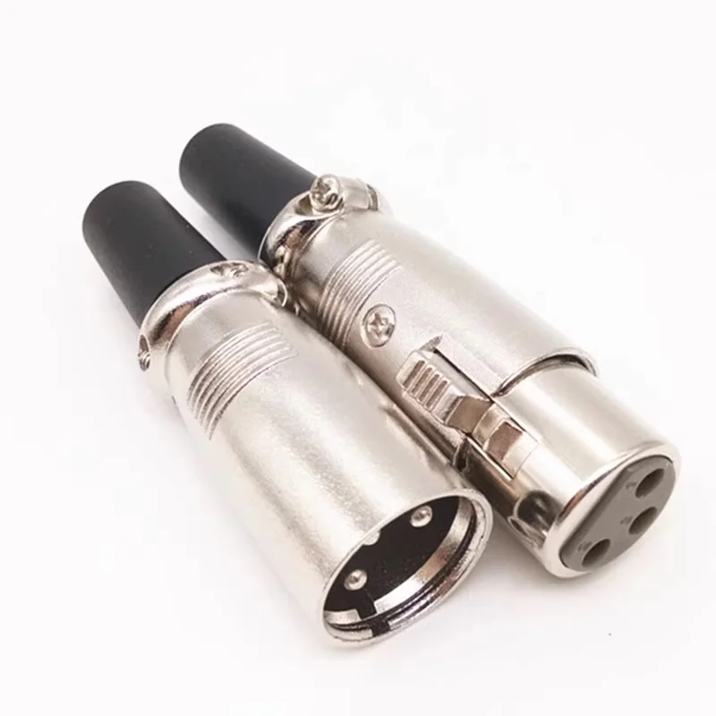 5/20PCS 3Pin 4Pin 5Pin XLR Pug Microphone Canon balanced Connector Male and Female Head Speaker Connector