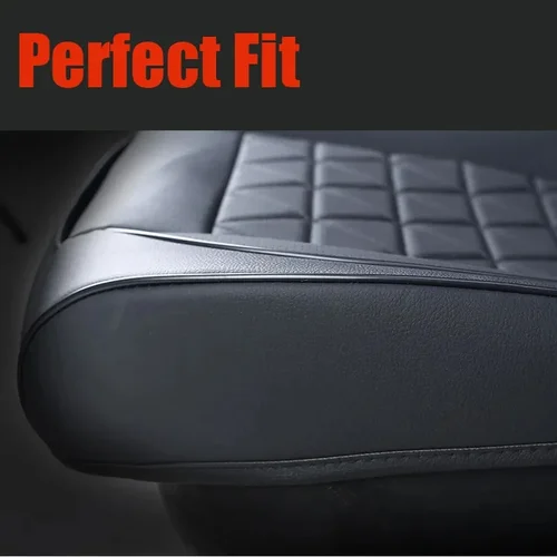 Imagen 2 del producto Nueva funda delantera para asiento de coche, cojín para asiento de coche de cuero PU, Protector de asiento de automóvil, alfombrilla Universal para silla de coche, accesorios para automóvil