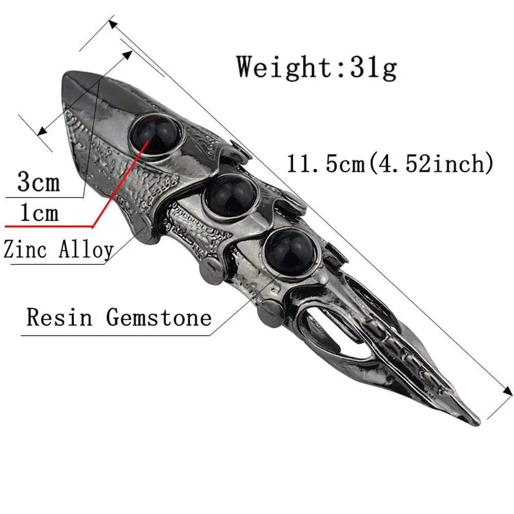 Alloy Valentine's Day Gift Finger cot Hip Pop Punk Ring Korean Style Jewelry Dragon Knuckle Ring Men Jewelry Accessories