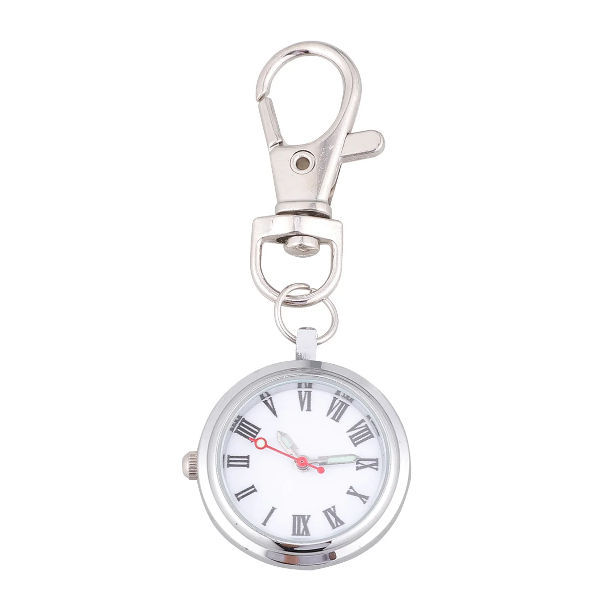 

Quartz Pocket Watch with Key Buckle Large Face Easy to Read Luminous Needle Great Present for Friends Family Quartz Pocket Watch