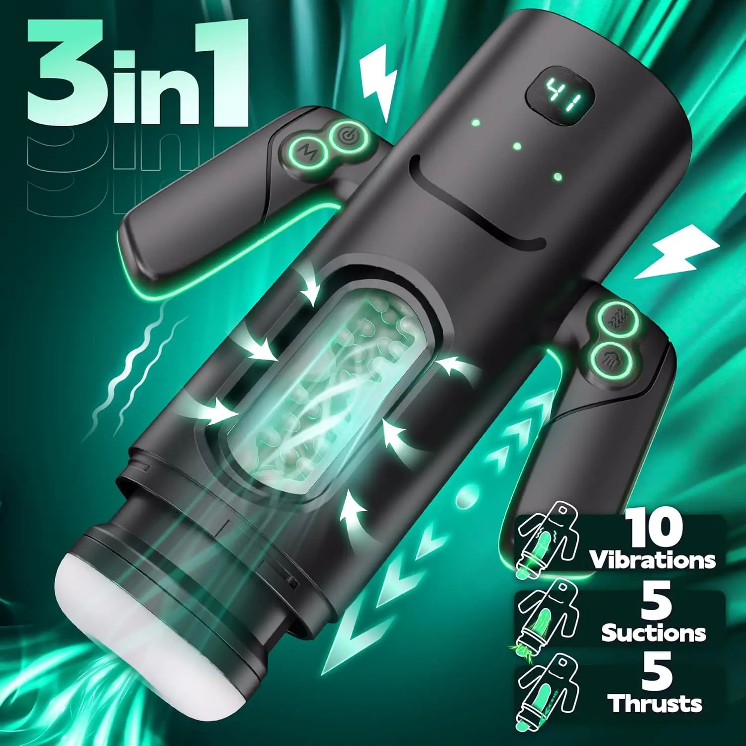 Automatic Male Masturbator Vibrador Adult Sex Toys Sucking Thrusting Stroker Cup Vacuum Penis Pump Male Masturbator NR-00020