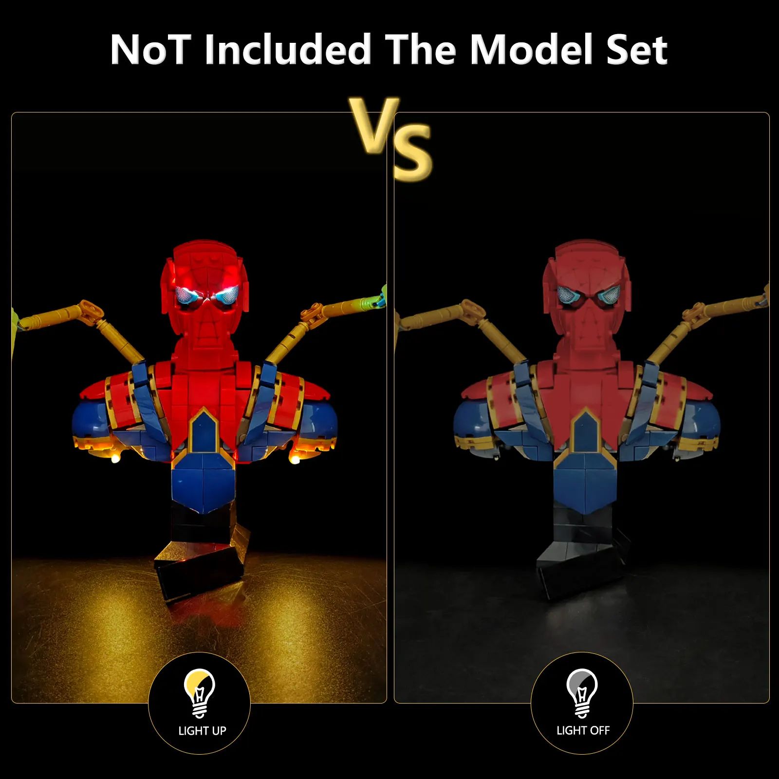 مجموعة إضاءة LED LYBMTWF متوافقة مع طراز Lego 76326 Man Minifigure (لا تشمل الطوب النموذجي)