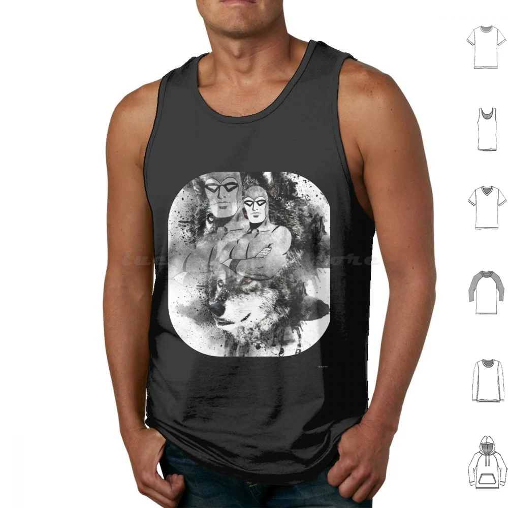 Phantom 87 Tank Tops Colete sem mangas Super-herói Vintage Comic Retro Phantom Fantasma