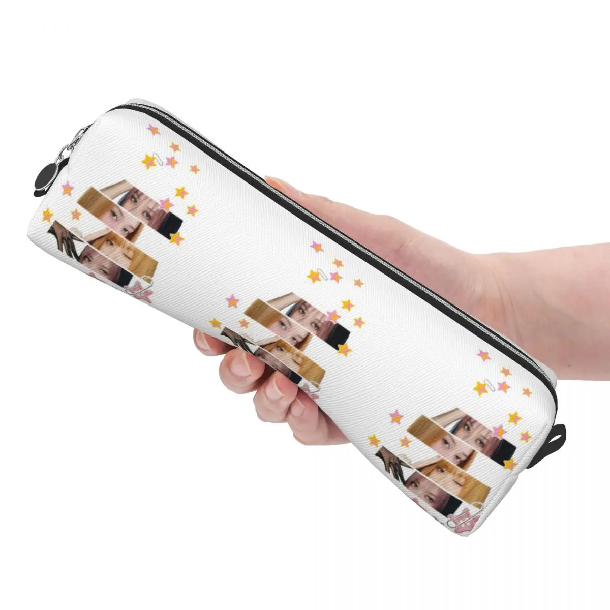 Fashion Katseyes Kpop Girl Group Pencil Case Pencilcases Pen for Girl Boy Large Storage Bags Students School Zipper Stationery