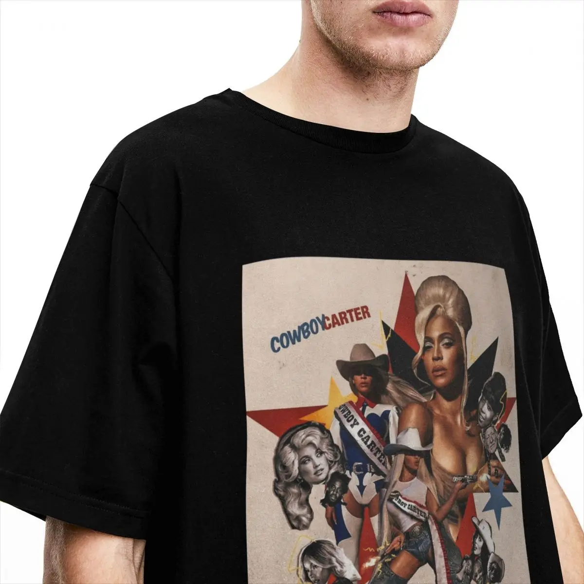 Cowboy Carter New Album Men Women T Shirts Concert Beyonce Casual Tee Shirt Short Sleeve Round Collar T-Shirts Cotton Clothes