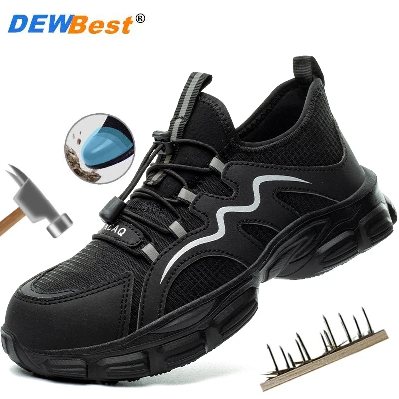 

Дышащая легкая женская обувь, повседневная спортивная рабочая обувь, защитная обувь из кевлара со стальным носком и защитой от проколов